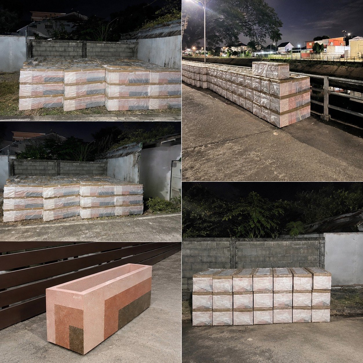 กระถางปูนโมเดิร์น ขนาด 30 × 100 × 30 ซม. จำนวน 400 ใบ สำหรับงานโครงการและจัดภูมิทัศน์ จังหวัดเชียงใหม่